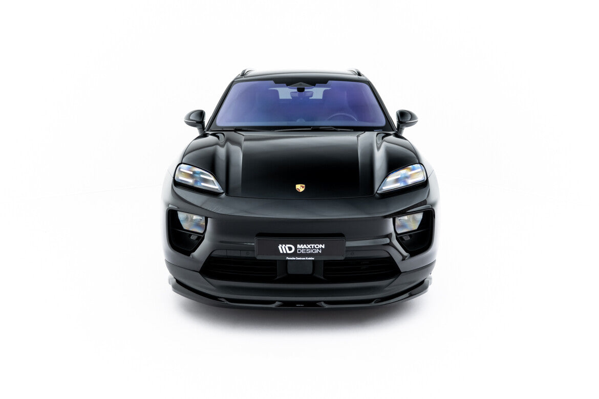 Frontlippe passend für Porsche Macan EV Mk1 schwarz Hochglanz