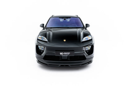 Frontlippe passend für Porsche Macan EV Mk1 schwarz Hochglanz