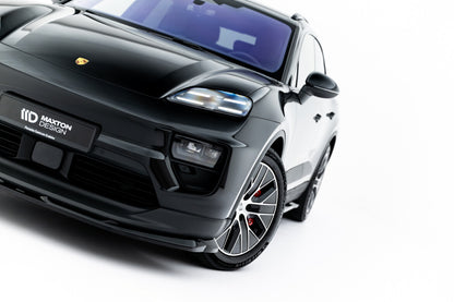 Frontlippe passend für Porsche Macan EV Mk1 schwarz Hochglanz