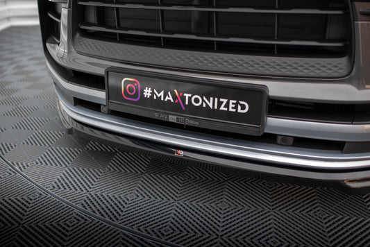 Frontlippe passend für Porsche Macan Mk1 FL 2 schwarz Hochglanz