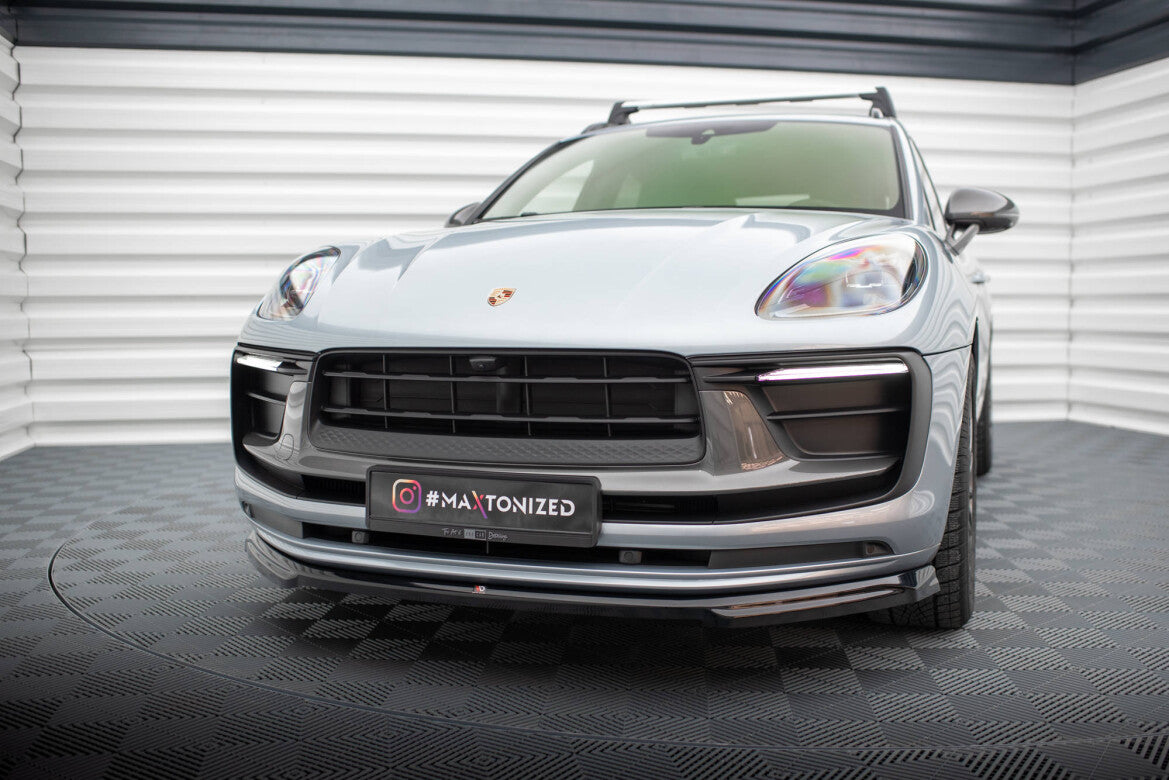 Frontlippe passend für Porsche Macan Mk1 FL 2 schwarz Hochglanz