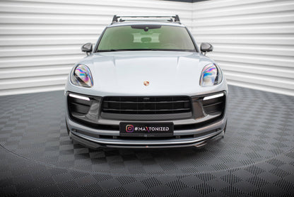 Frontlippe passend für Porsche Macan Mk1 FL 2 schwarz Hochglanz