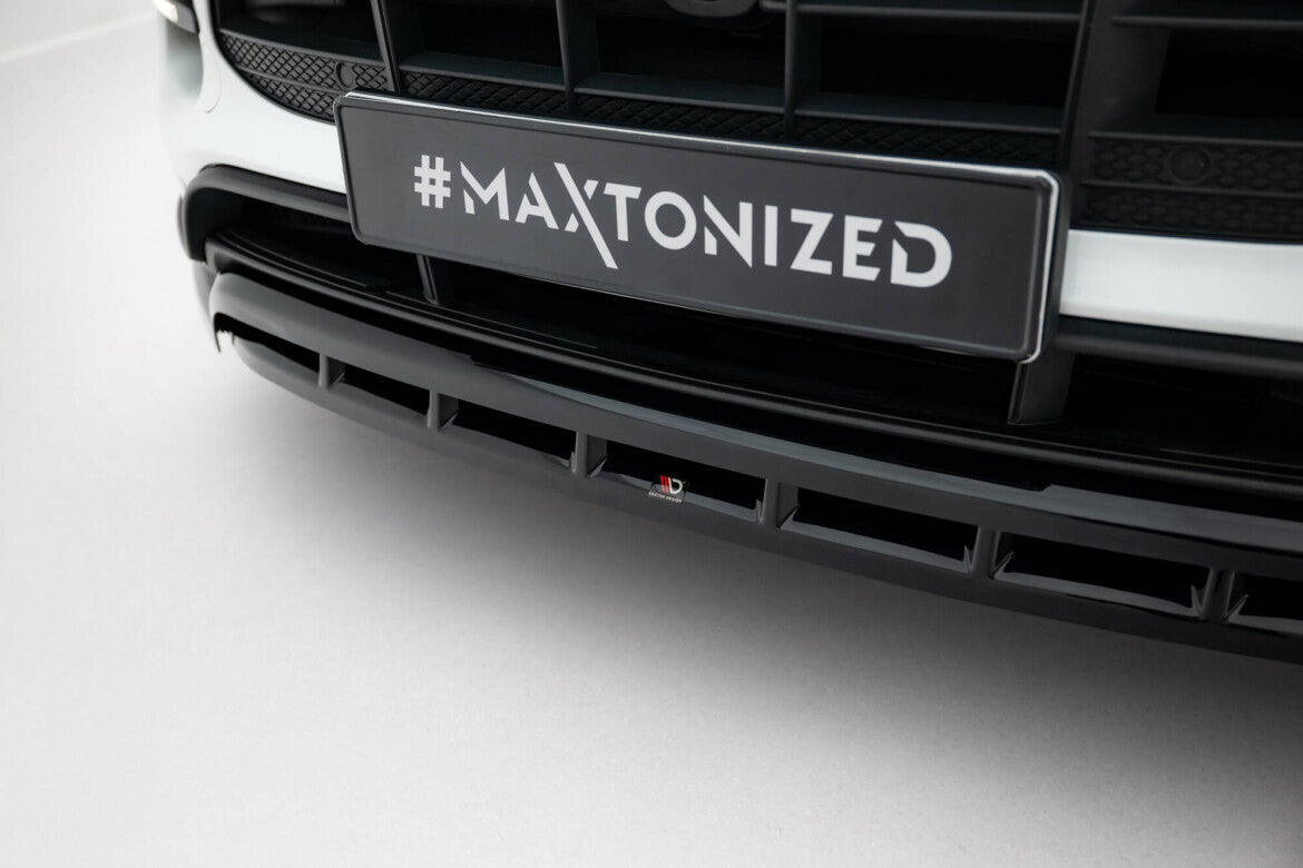 Frontlippe passend für Porsche Macan Turbo Mk1 schwarz Hochglanz