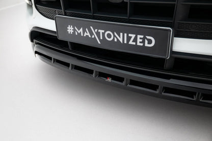 Frontlippe passend für Porsche Macan Turbo Mk1 schwarz Hochglanz