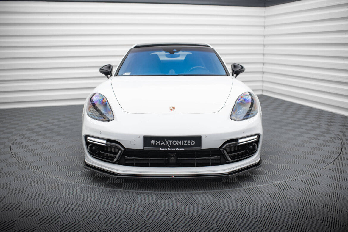 Frontlippe passend für Porsche Panamera GTS 971 schwarz Hochglanz