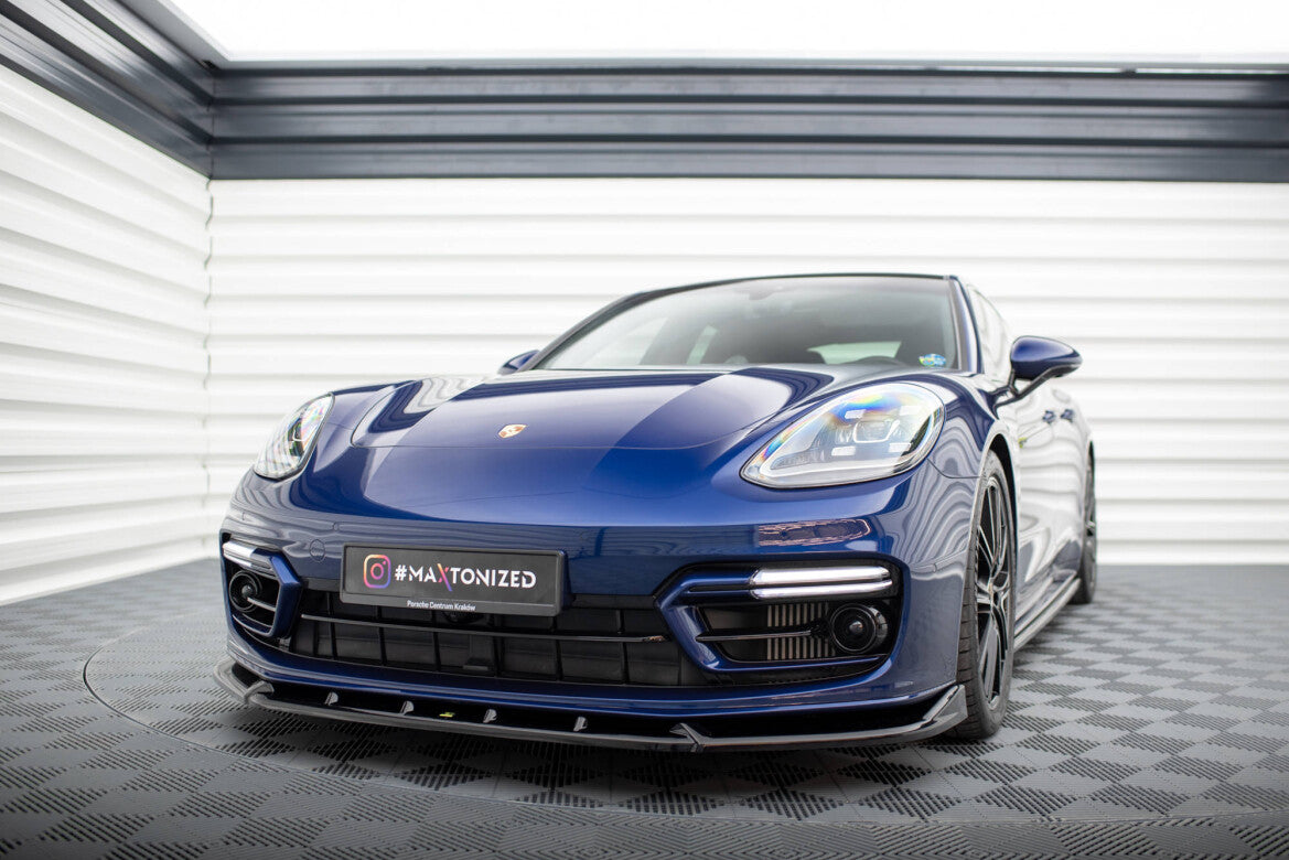 Frontlippe passend für Porsche Panamera GTS Sport Turismo 971 FL schwarz Hochglanz