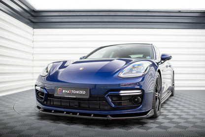 Frontlippe passend für Porsche Panamera GTS Sport Turismo 971 FL schwarz Hochglanz