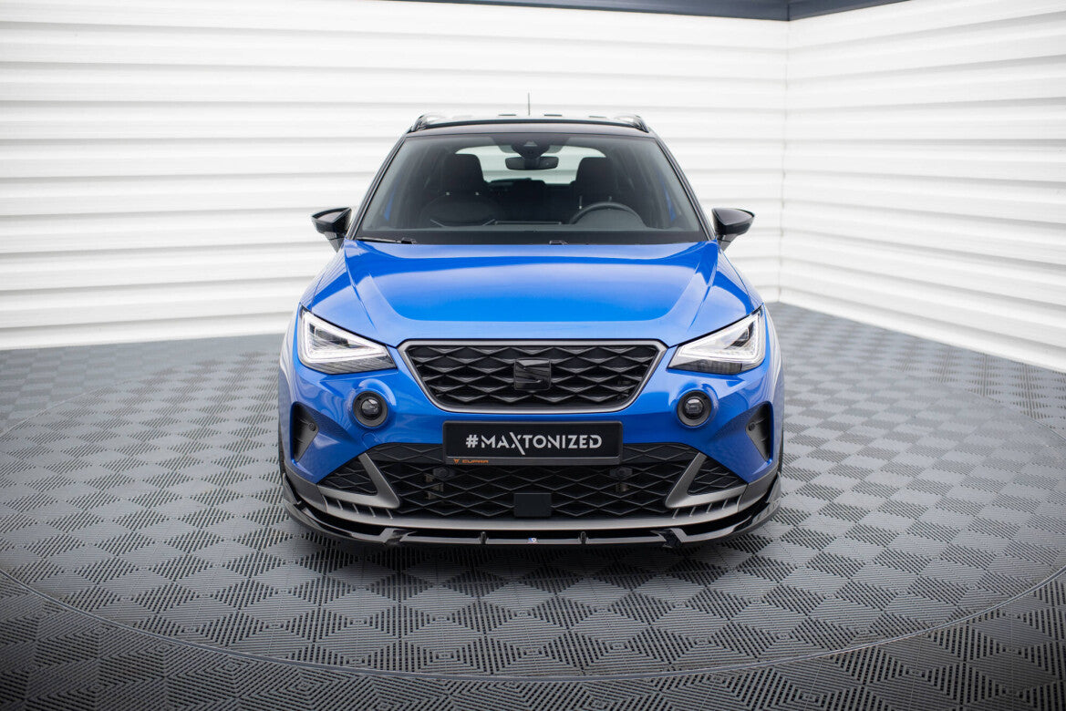Frontlippe passend für Seat Arona FR Mk1 FL schwarz Hochglanz