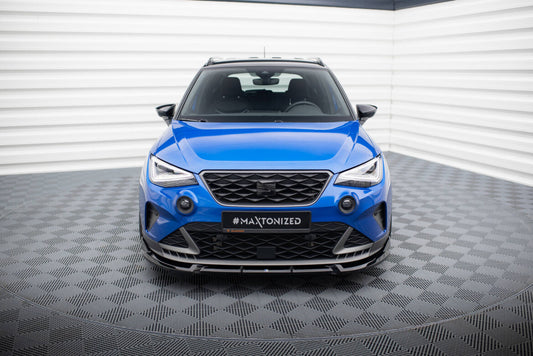 Frontlippe passend für Seat Arona FR Mk1 FL schwarz Hochglanz