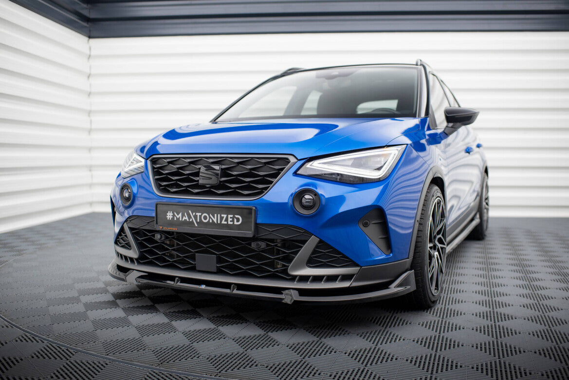 Frontlippe passend für Seat Arona FR Mk1 FL schwarz Hochglanz
