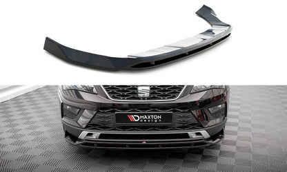 Frontlippe passend für Seat Ateca Mk1 schwarz Hochglanz