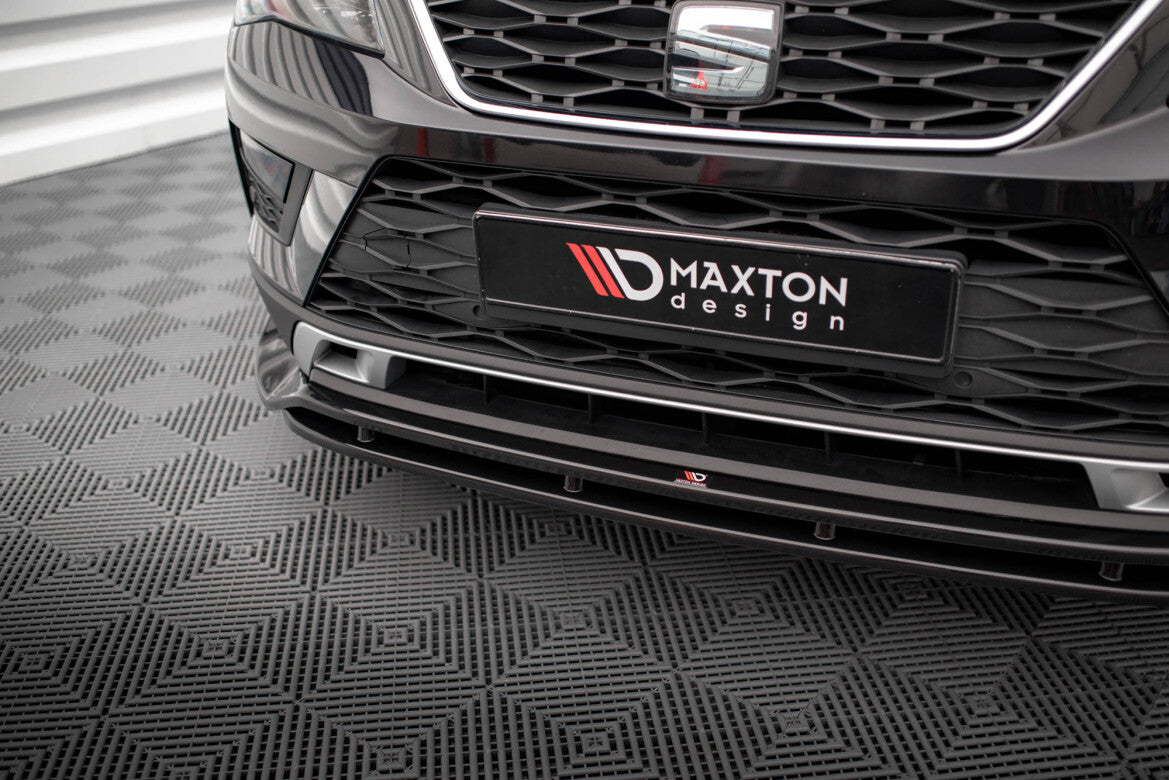Frontlippe passend für Seat Ateca Mk1 schwarz Hochglanz