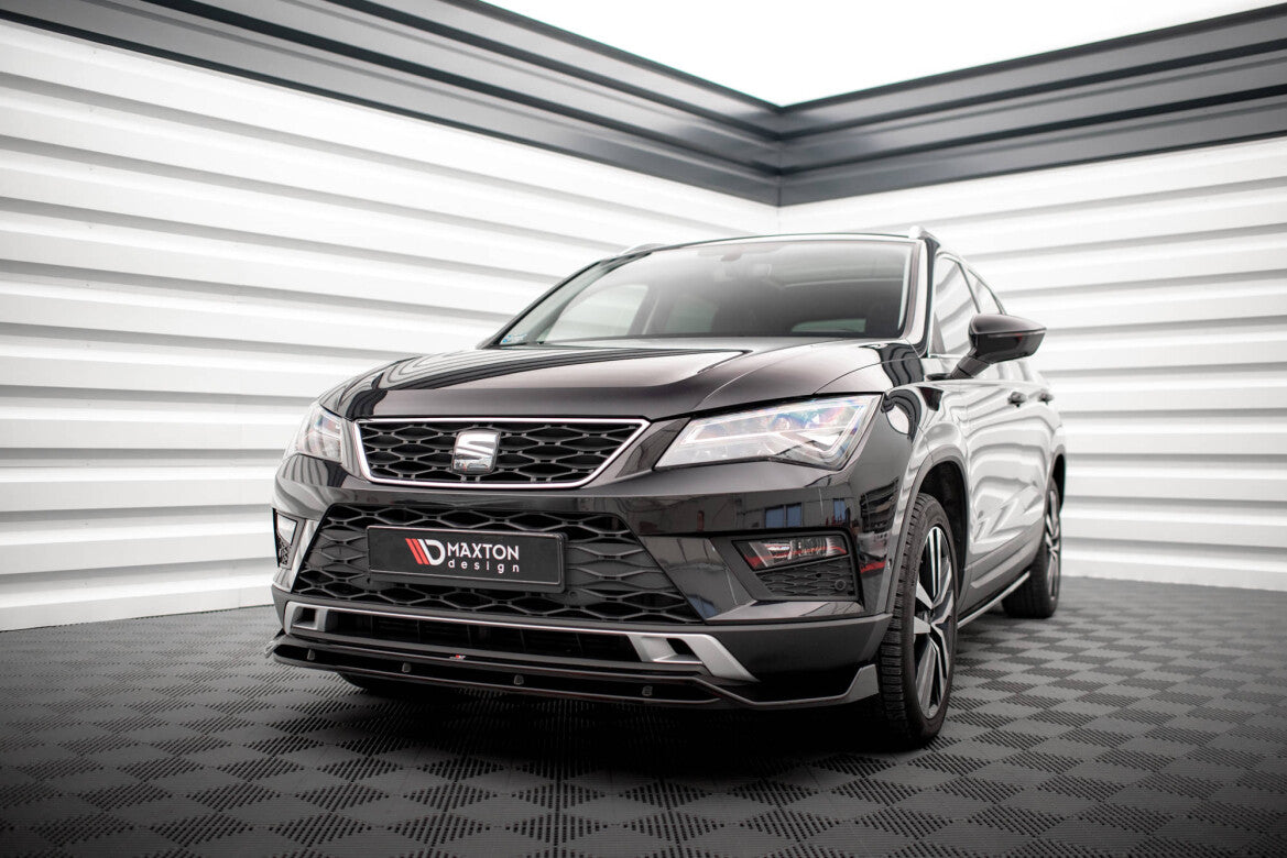 Frontlippe passend für Seat Ateca Mk1 schwarz Hochglanz