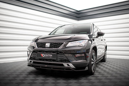 Frontlippe passend für Seat Ateca Mk1 schwarz Hochglanz