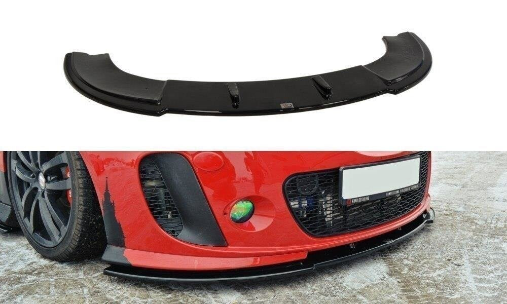 Frontlippe passend für Seat Leon II MS Design schwarz Hochglanz