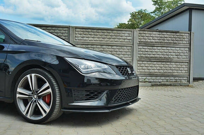 Frontlippe passend für Seat Leon III CUPRA / FR schwarz Hochglanz