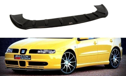 Frontlippe passend für Seat Leon MK1 mit Sport Stoßstange schwarz Hochglanz