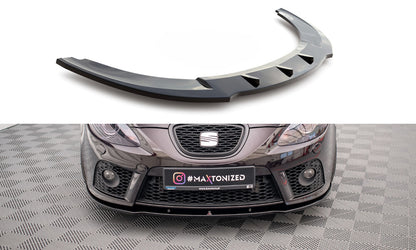 Frontlippe passend für Seat Leon MK2 CUPRA FR (vor FL) schwarz Hochglanz