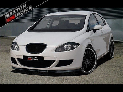 Frontlippe passend für Seat Leon MK2 (vor FL) schwarz matt