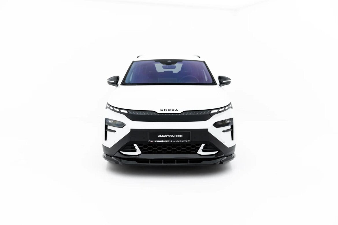Frontlippe passend für Skoda Elroq RS Mk1 schwarz Hochglanz