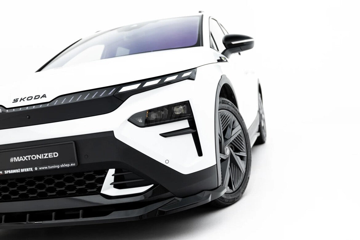 Frontlippe passend für Skoda Elroq RS Mk1 schwarz Hochglanz