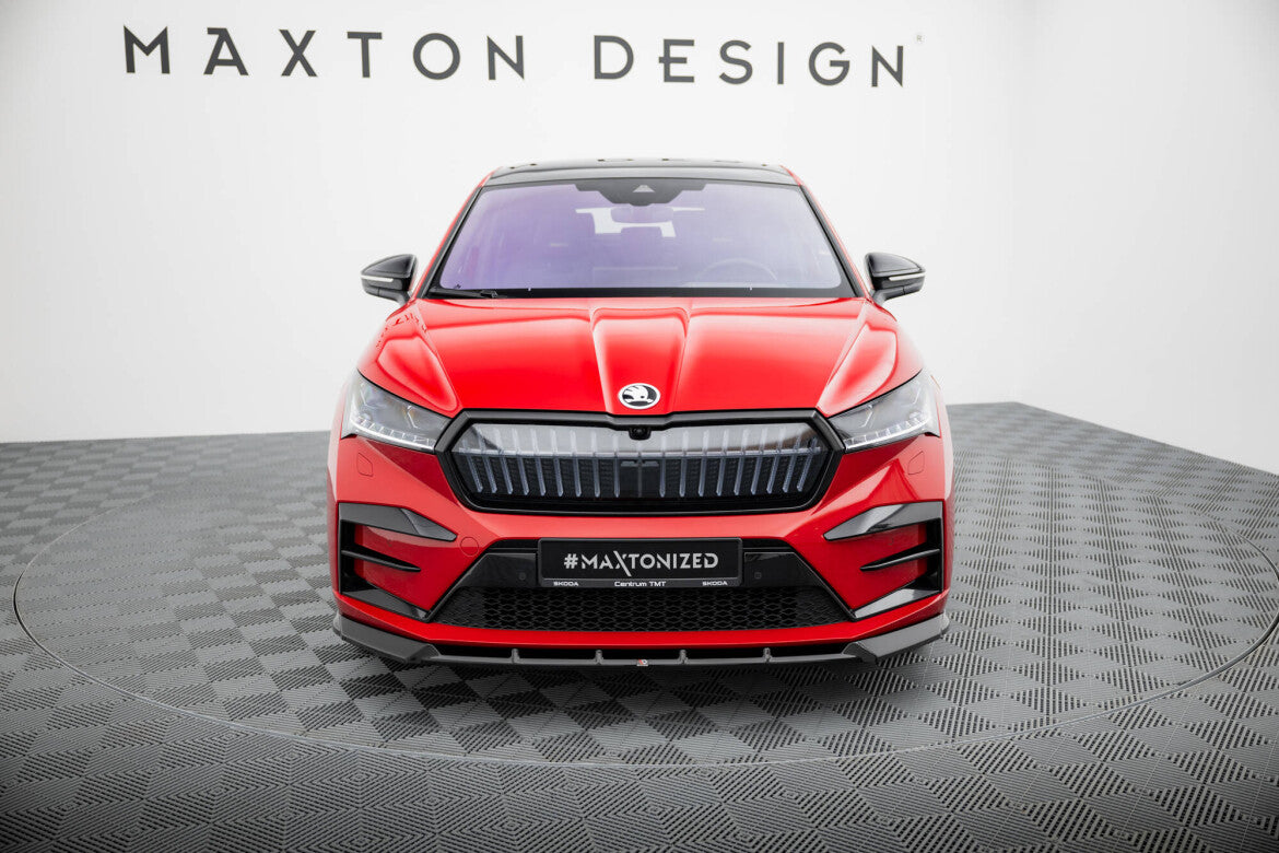 Frontlippe passend für Skoda Enyaq Coupe iV RS schwarz Hochglanz