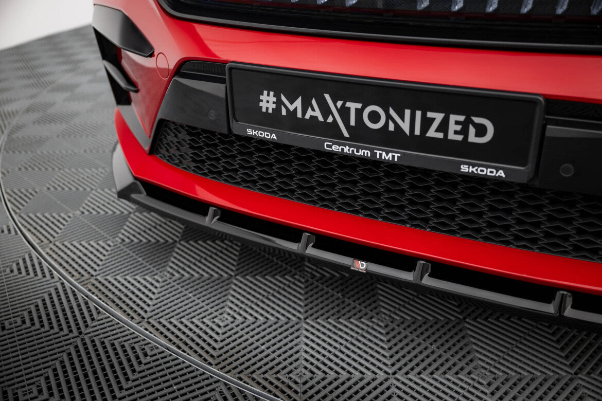 Frontlippe passend für Skoda Enyaq Coupe iV RS schwarz Hochglanz