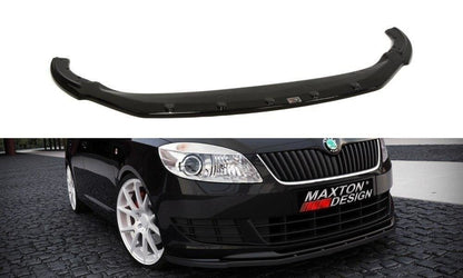 Frontlippe passend für Skoda Fabia Mk2 FL schwarz Hochglanz