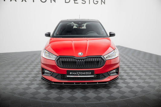 Frontlippe passend für Skoda Fabia Monte Carlo Mk4 schwarz Hochglanz