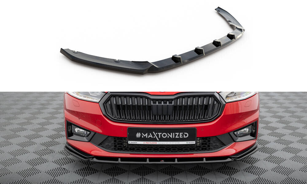 Frontlippe passend für Skoda Fabia Monte Carlo Mk4 schwarz Hochglanz