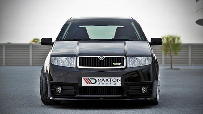 Frontlippe passend für Skoda Fabia RS Mk1 schwarz Hochglanz