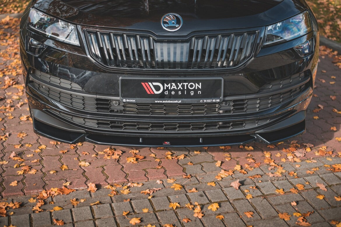 Frontlippe passend für Skoda Karoq Sportline schwarz Hochglanz