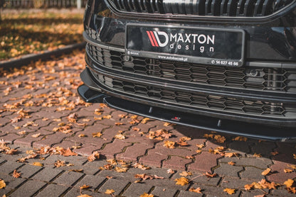 Frontlippe passend für Skoda Karoq Sportline schwarz Hochglanz