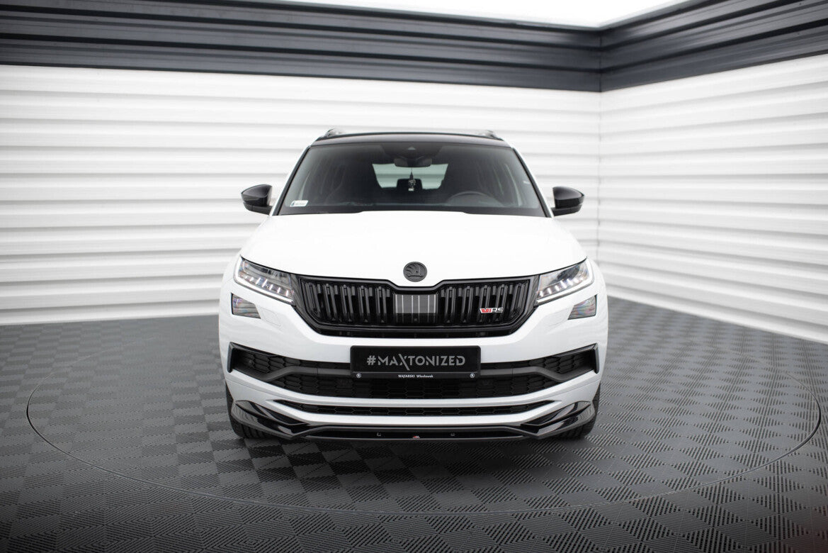Frontlippe passend für Skoda Kodiaq Mk1 Sportline/RS schwarz Hochglanz
