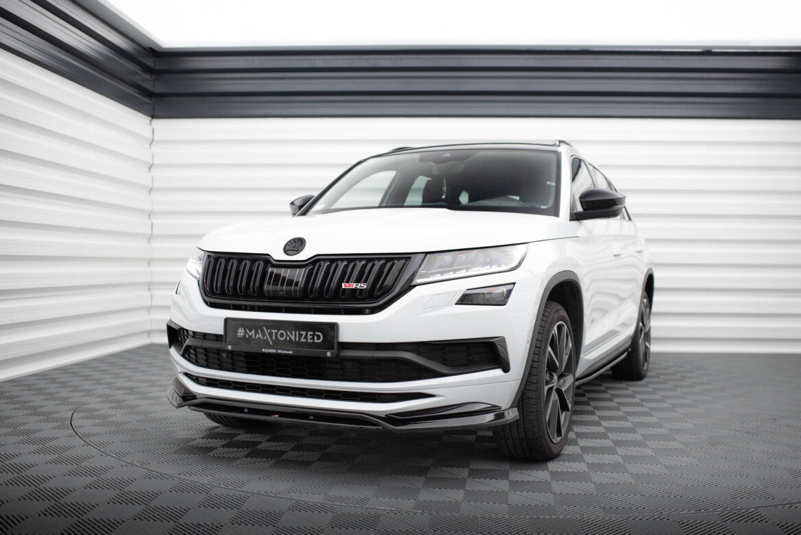 Frontlippe passend für Skoda Kodiaq Mk1 Sportline/RS schwarz Hochglanz