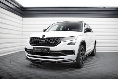 Frontlippe passend für Skoda Kodiaq Mk1 Sportline/RS schwarz Hochglanz