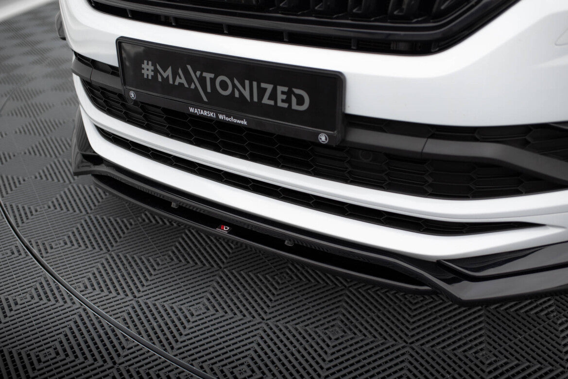 Frontlippe passend für Skoda Kodiaq Mk1 Sportline/RS schwarz Hochglanz