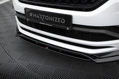Frontlippe passend für Skoda Kodiaq Mk1 Sportline/RS schwarz Hochglanz