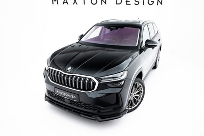 Frontlippe passend für Skoda Kodiaq Mk2 schwarz Hochglanz