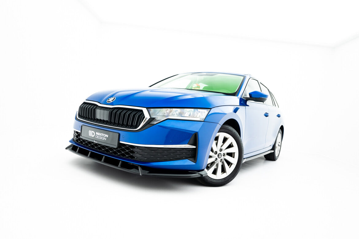 Frontlippe passend für Skoda Octavia Liftback / Combi Mk4 FL schwarz Hochglanz