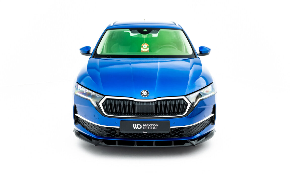 Frontlippe passend für Skoda Octavia Liftback / Combi Mk4 FL schwarz Hochglanz
