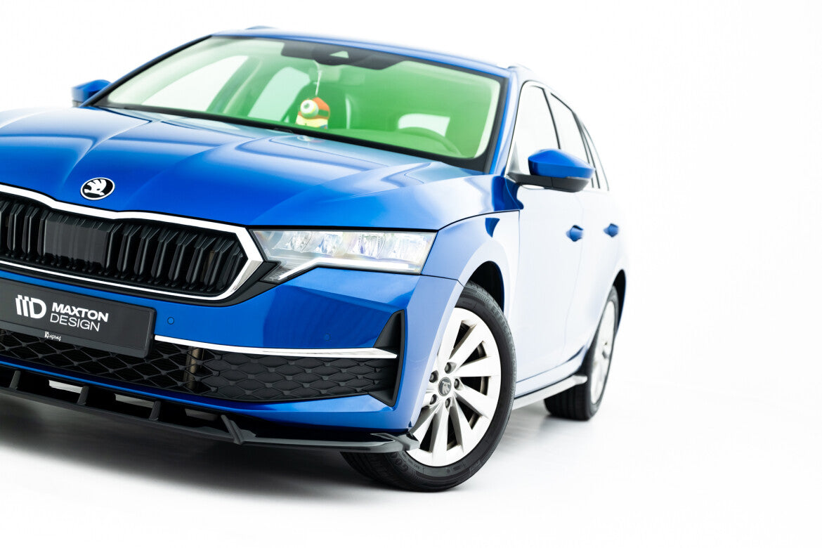 Frontlippe passend für Skoda Octavia Liftback / Combi Mk4 FL schwarz Hochglanz