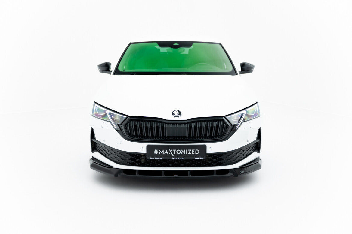 Frontlippe passend für Skoda Octavia Sportline Liftback / Combi Mk4 FL schwarz Hochglanz