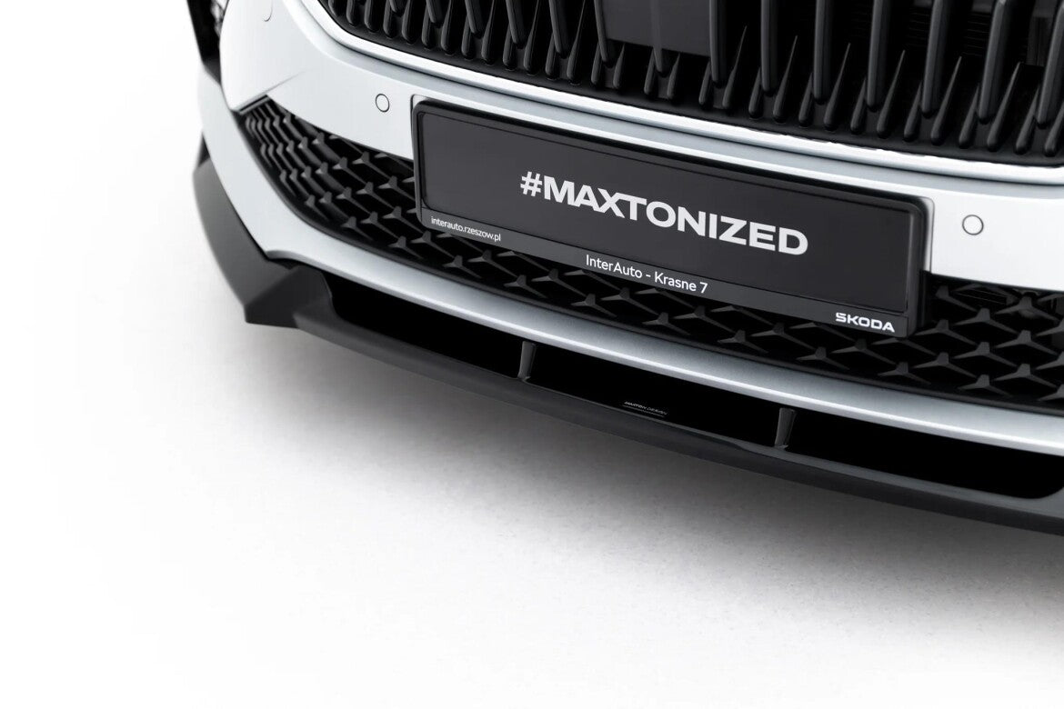 Frontlippe passend für Skoda Scala Mk1 Facelift schwarz Hochglanz