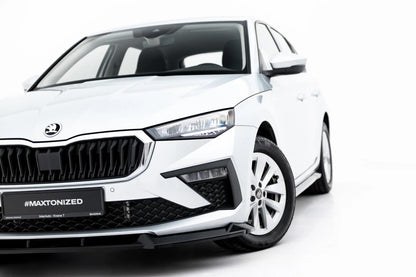 Frontlippe passend für Skoda Scala Mk1 Facelift schwarz Hochglanz