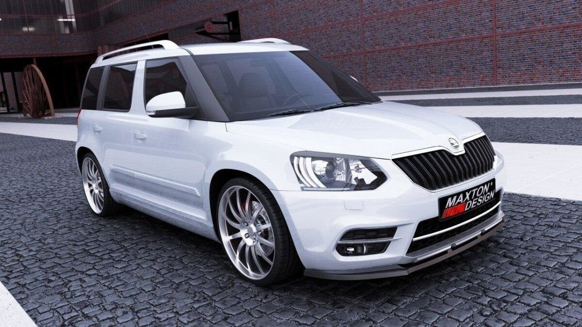 Frontlippe passend für Skoda Yeti CITY FL schwarz matt