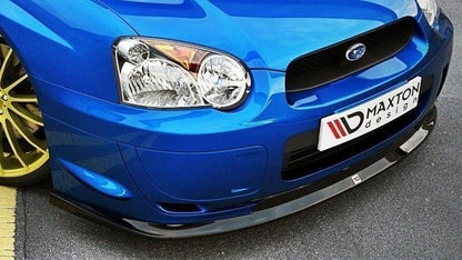 Frontlippe passend für Subaru Impreza WRX STI (BLOBEYE) schwarz Hochglanz