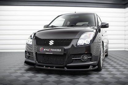 Frontlippe passend für Suzuki Swift Sport Mk4 schwarz Hochglanz
