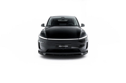Frontlippe passend für Tesla Model Y Premium Mk1 Facelift schwarz Hochglanz