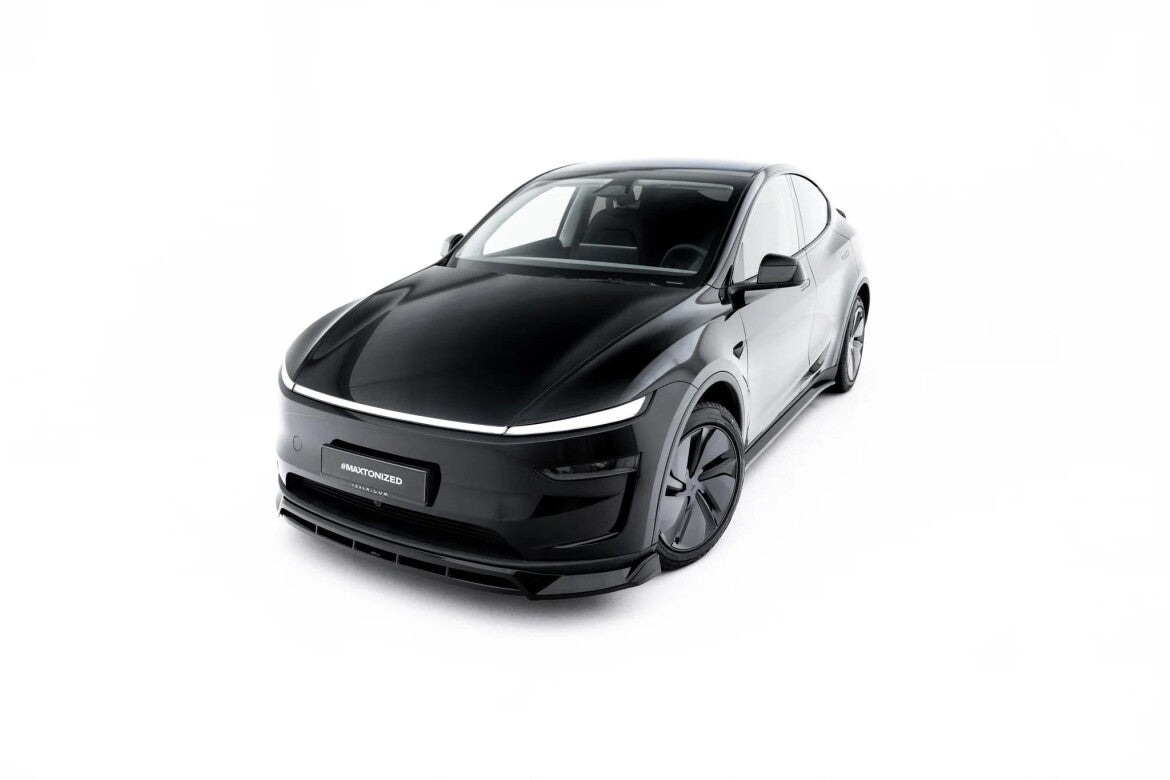 Frontlippe passend für Tesla Model Y Premium Mk1 Facelift schwarz Hochglanz